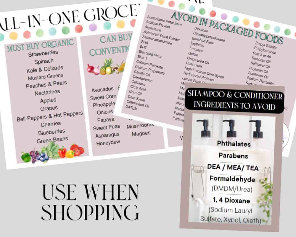 Grocery Shopping Guide and Shampoo Shopping Guide thumbnails