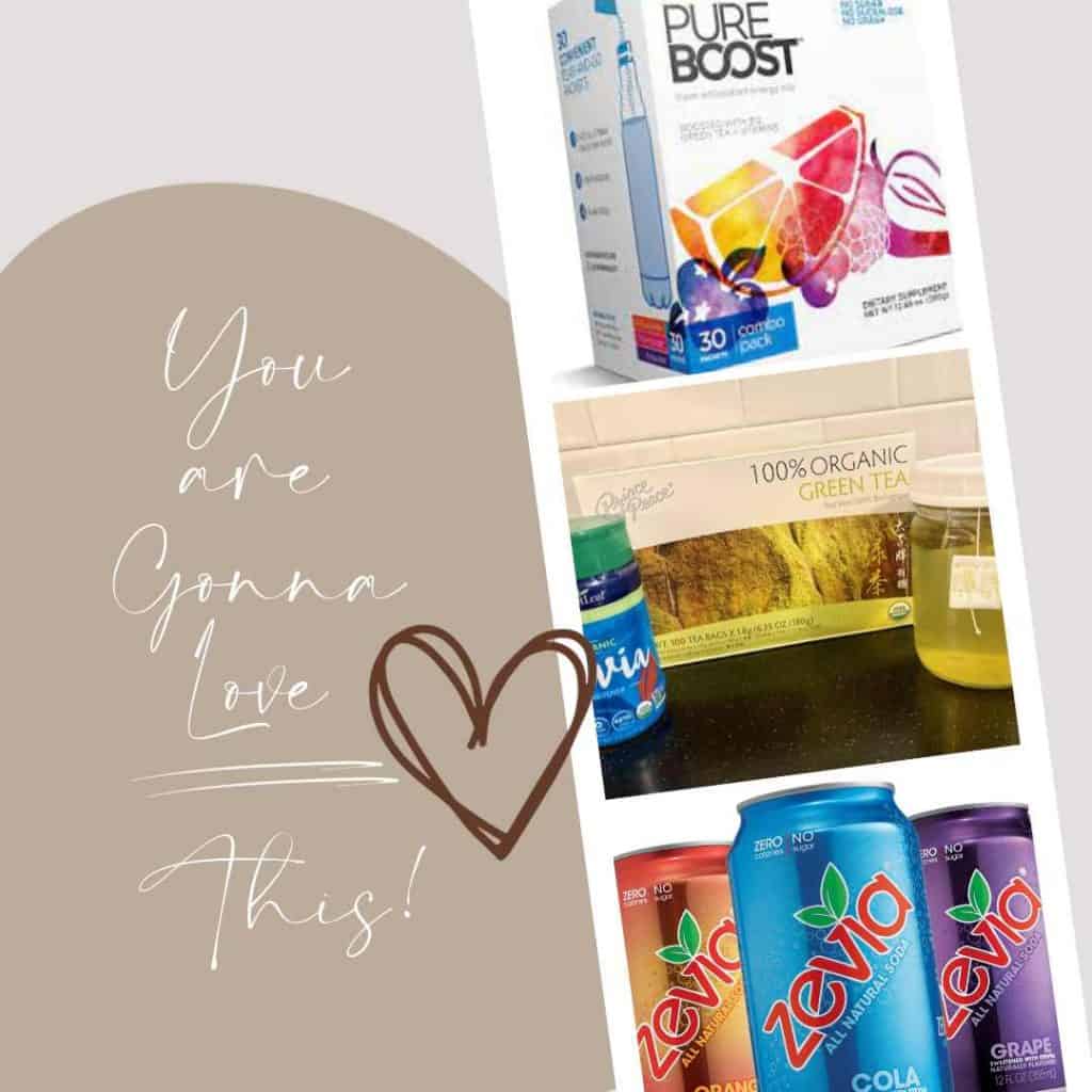 Poster of 3 soda alternatives that says "You are going to love this!"
