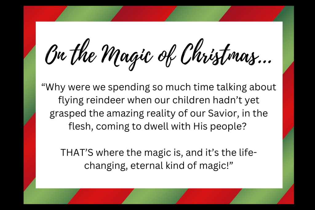 quote from text about magic of christmas