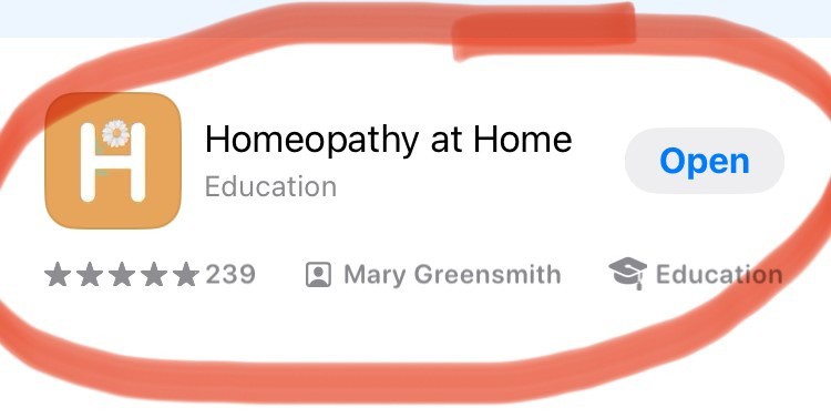 picture of homeopathy at home app