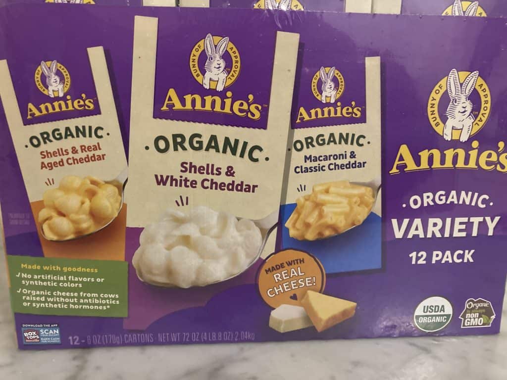 Annies Mac and Cheese Variety Pack from Costc