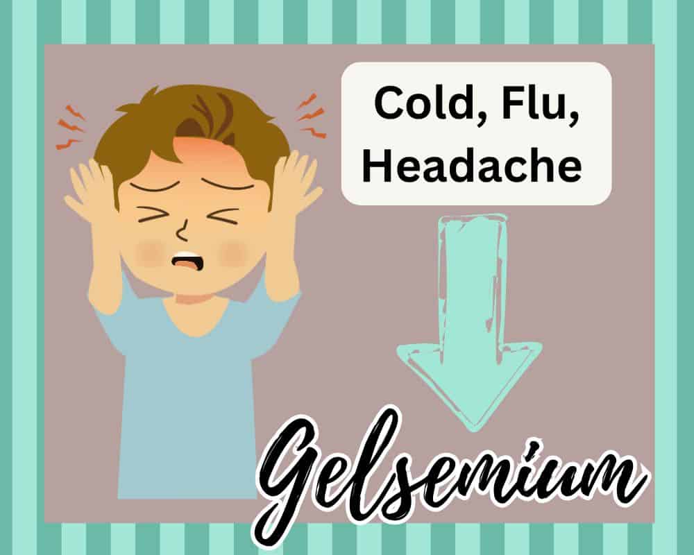 boy with headache and gelsemium