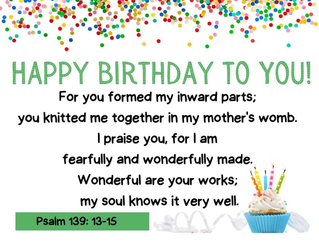 psalm 139 birthday poster