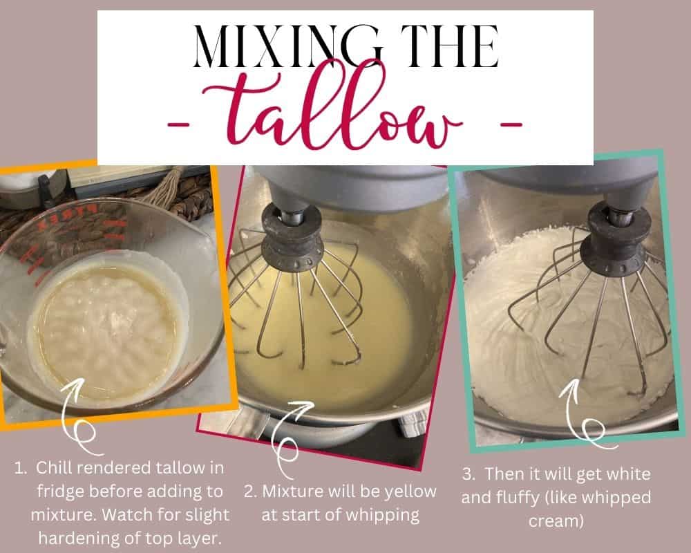 tallow in stand mixer