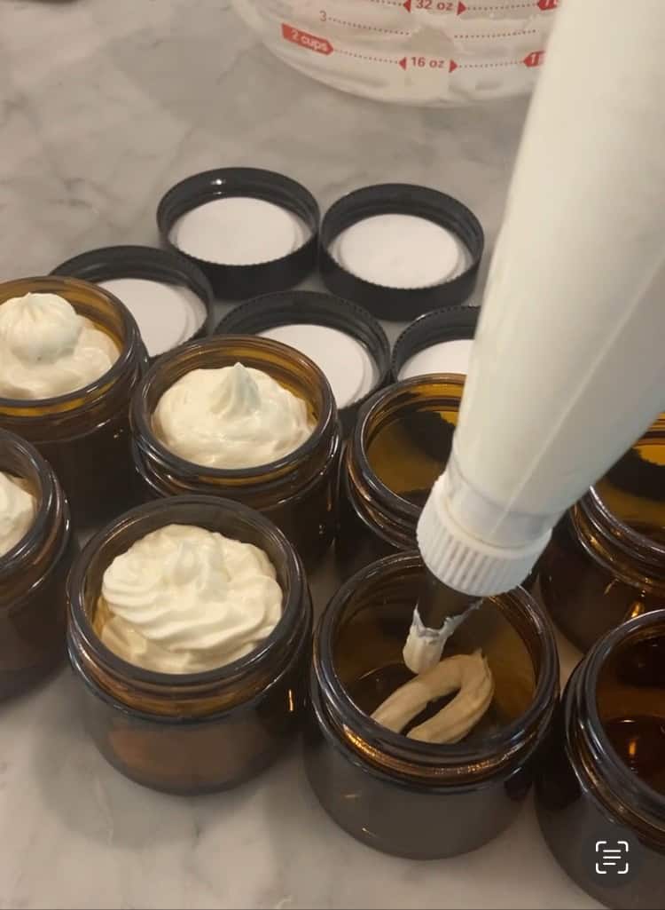 jars of whipped tallow