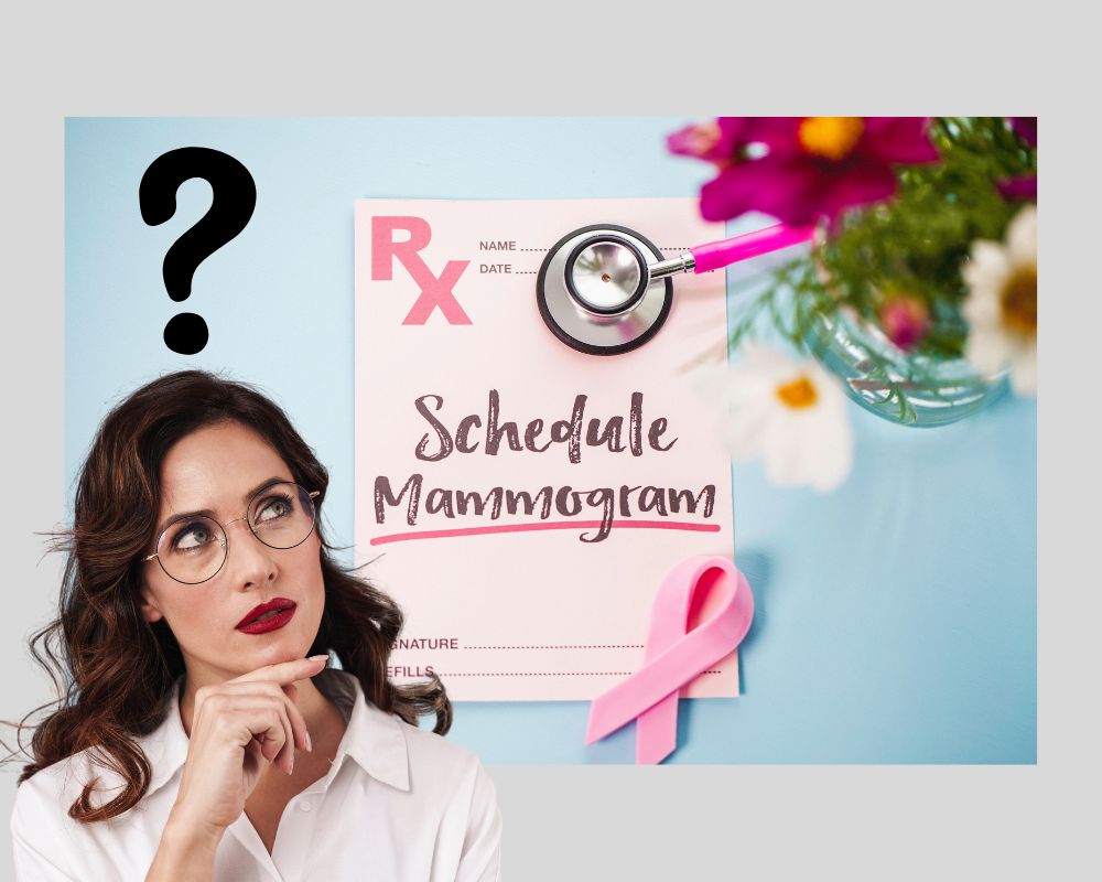 woman thinking about mammograms