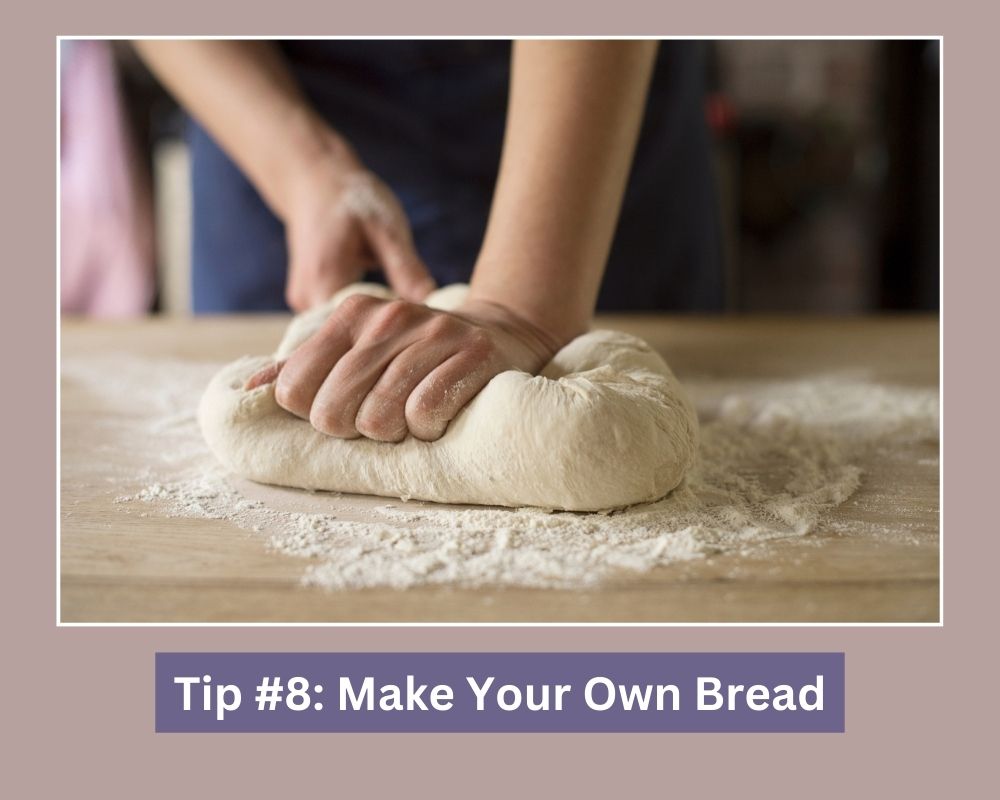 hands kneading out bread dough