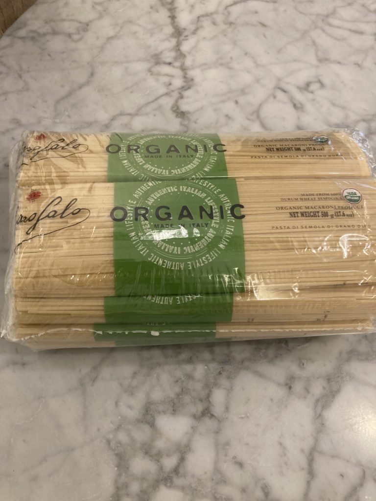 spaghetti noodles package front