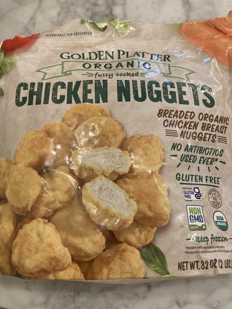 bag of chicken nuggets front