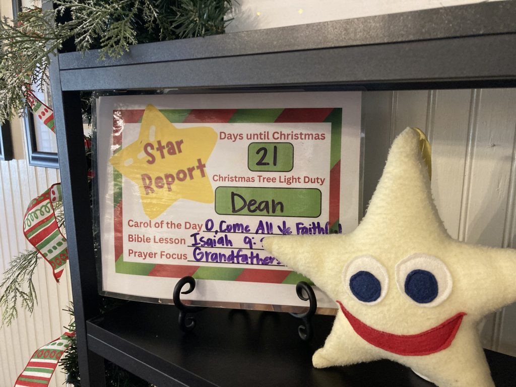 star report with stuffed star