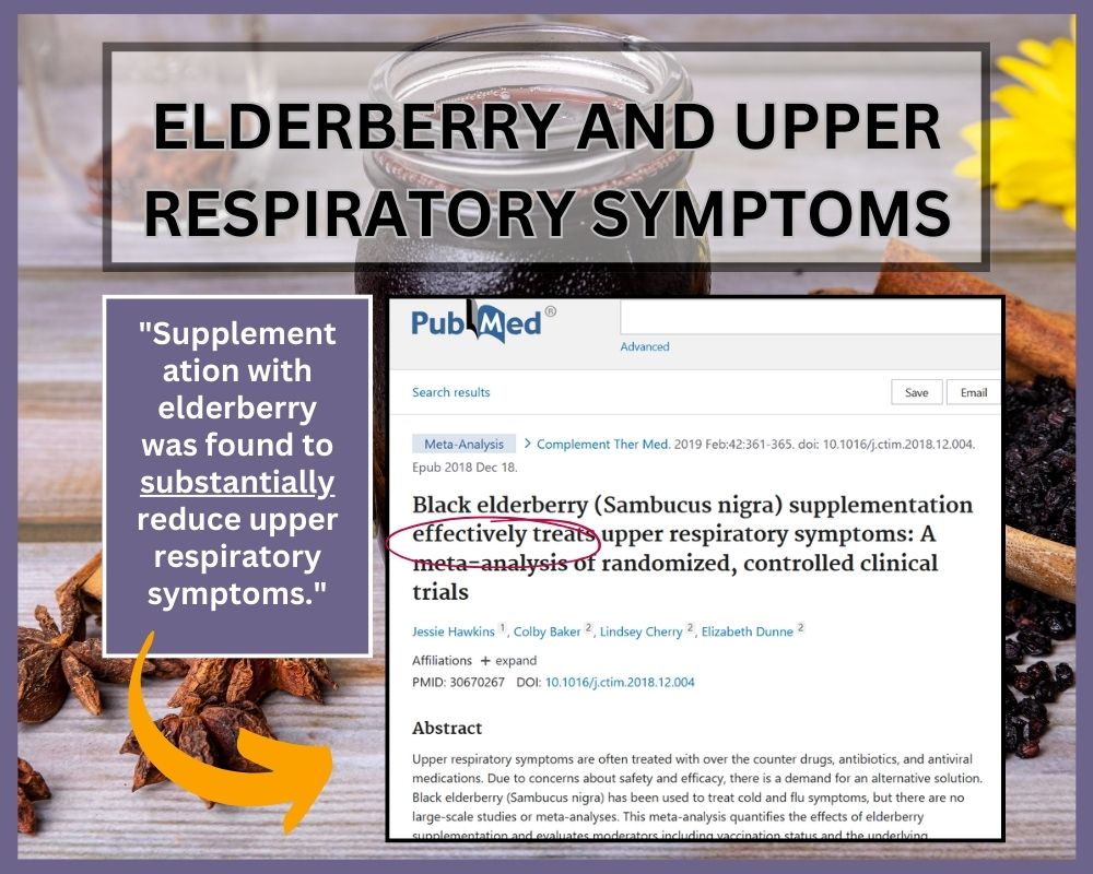 elderberry and upper respiratory research