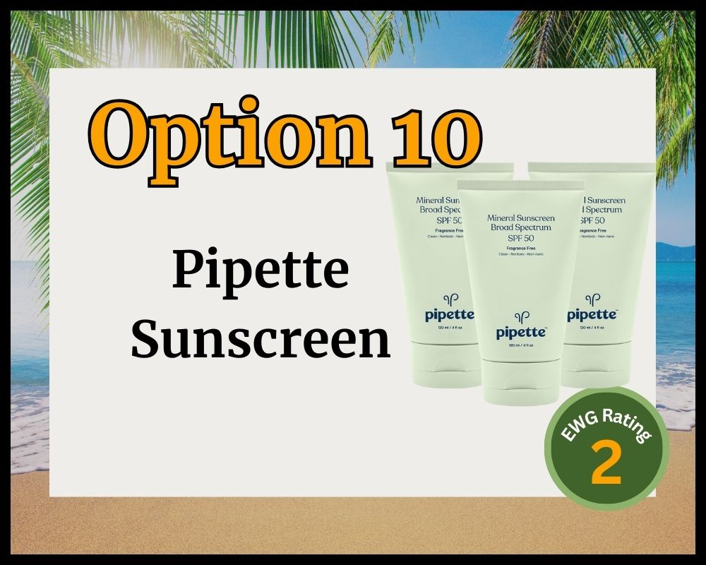pipette sunscreen on beach
