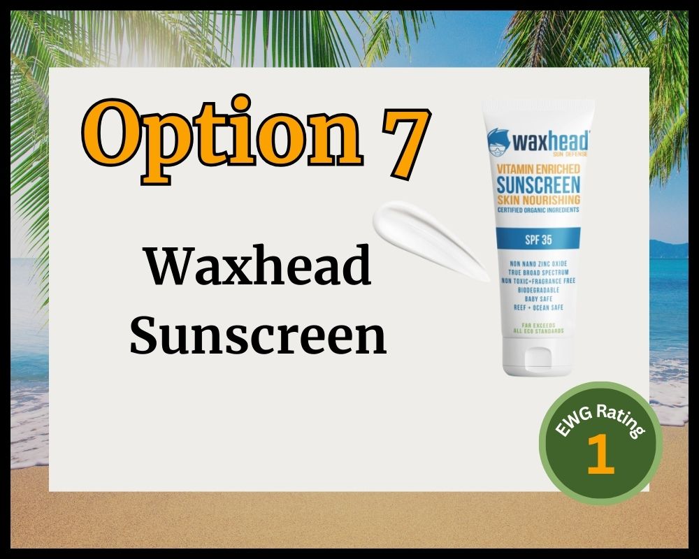 waxhead sunscreen on beach