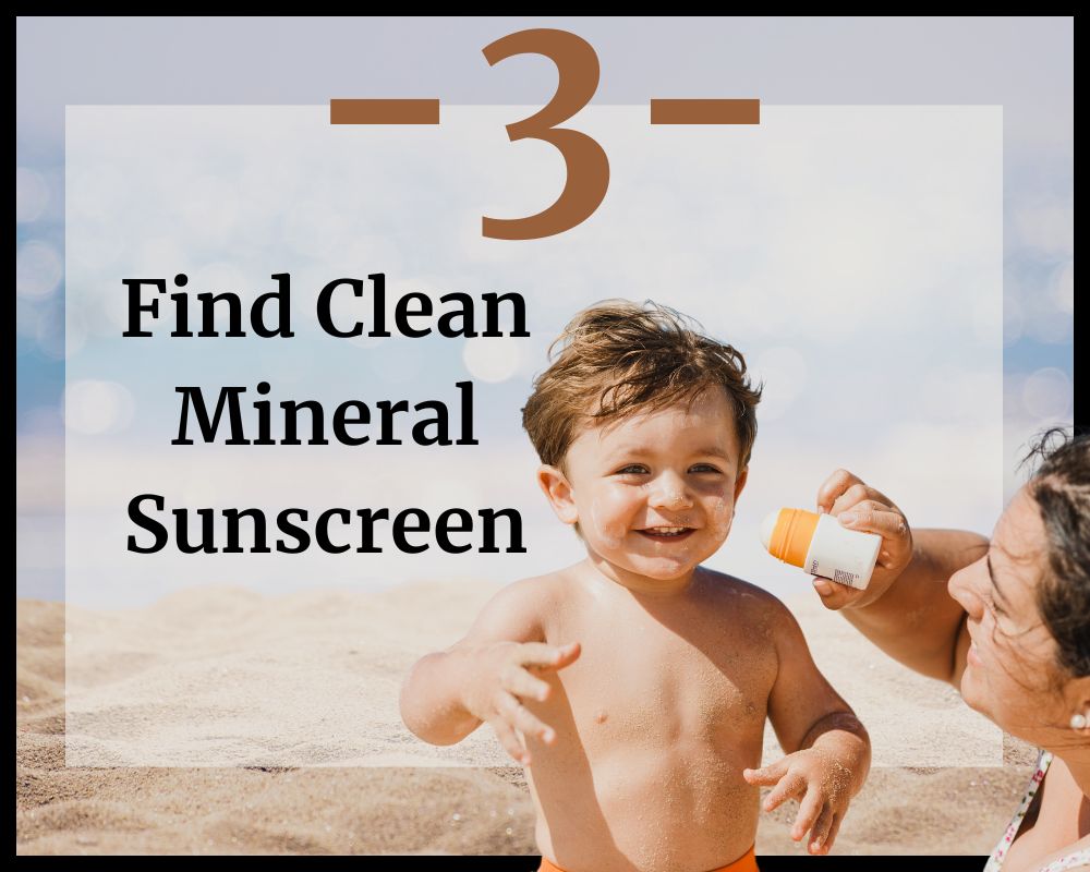 mother applying sunscreen to toddler's face