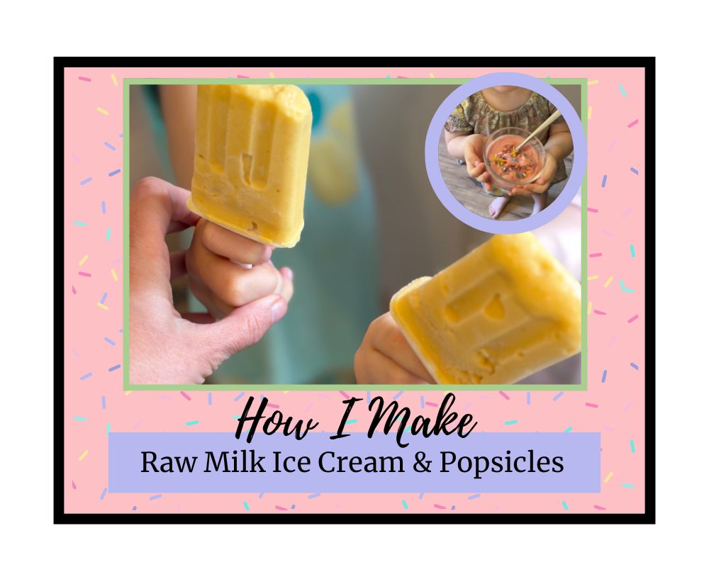 Title page with picture of popsicles and ice cream