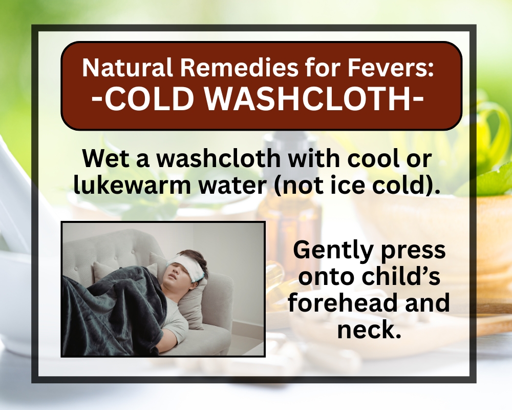boy with washcloth on head